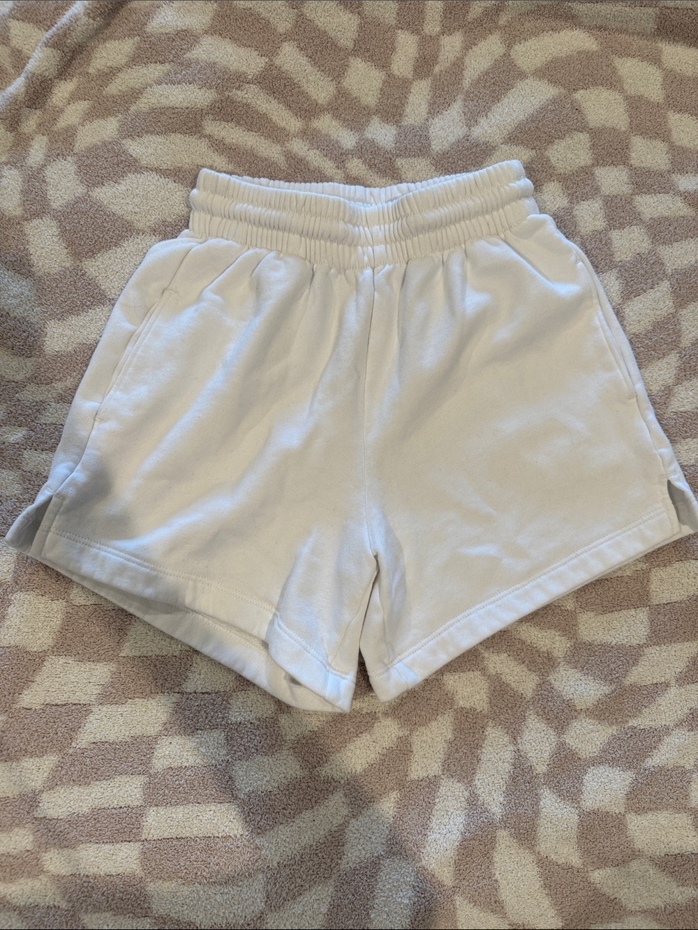 Abercrombie & Fitch White High Waist Women’s sweatshorts